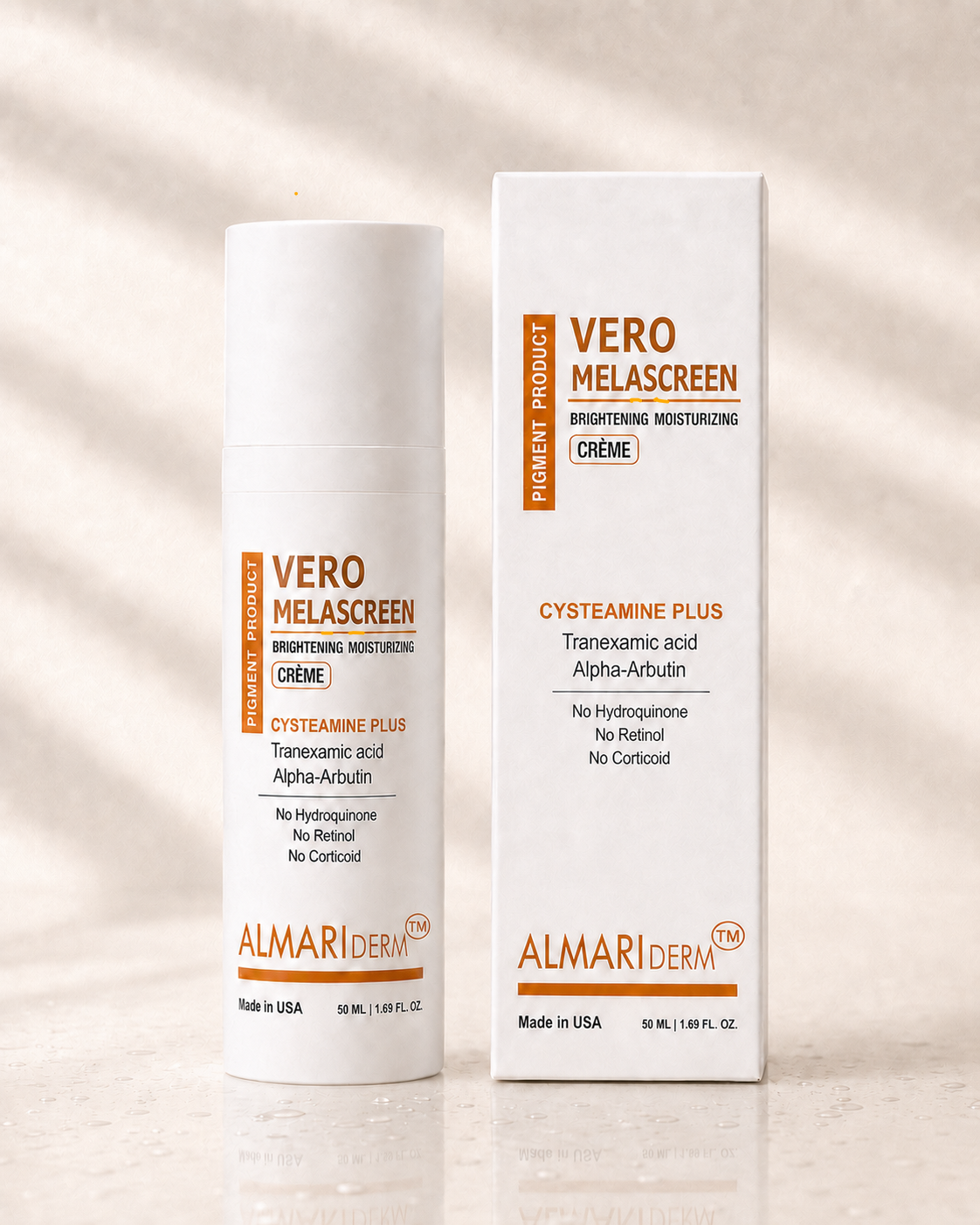 AlmariDerm Vero Melascreen - Brightening moisturizing creme (Buy 1 Get 1 AlmariDerm Collagen Serum 30ml)