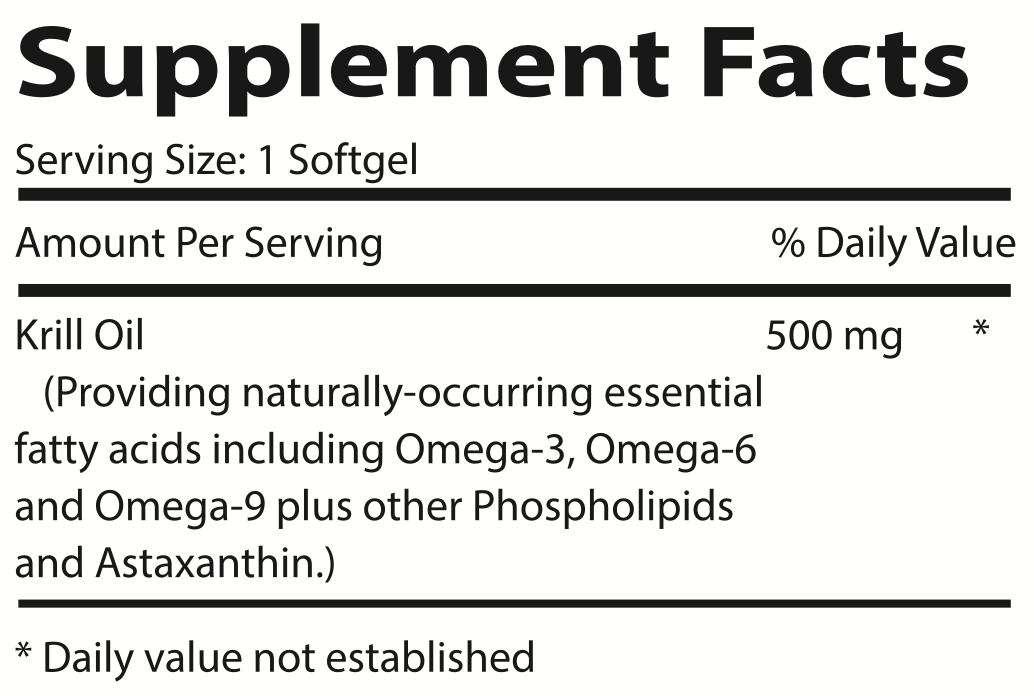 Omega 3 Krill Oil - 60 Softgels - Image 2