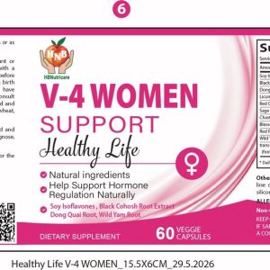 V-4 Women Support Healthy Life 60 Veggie Capsules